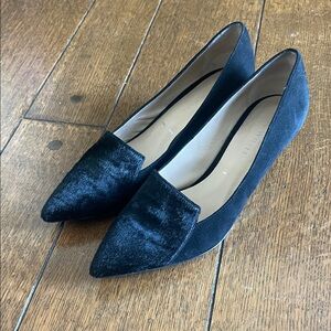 Chic Black Velvet Women's Loafers